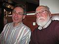 April 14, 2009 - Salvatore's Restaurant in Lawrence, Massachusetts.<br />Oscar, a friend from Bell Labs days, and Egils.