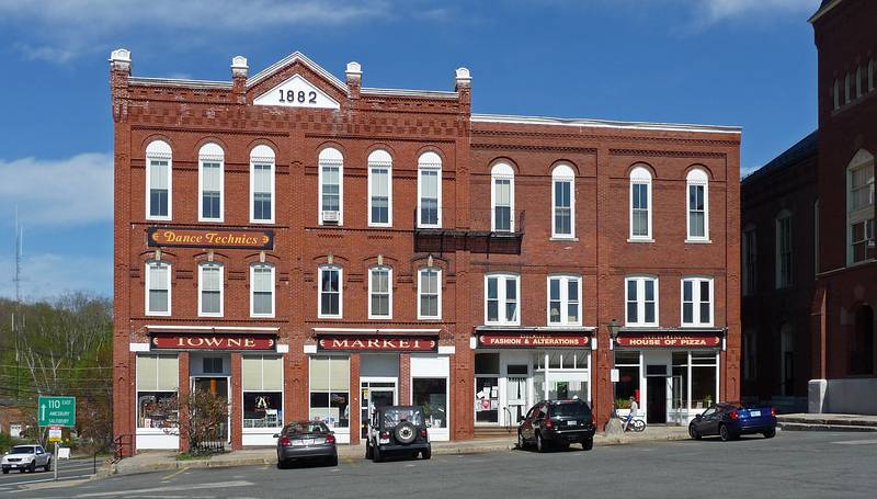 May 2, 2009 - Merrimac, Massachusetts.<br />Galant Building in the main square.