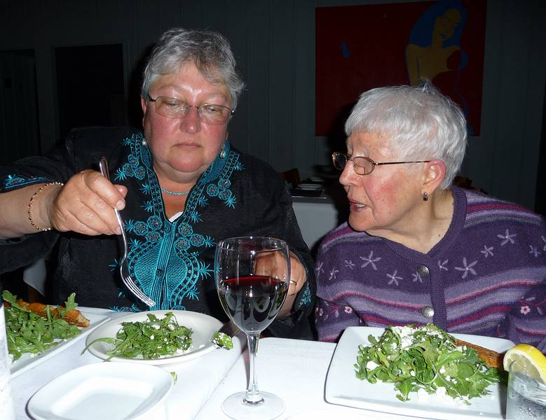 May 5, 2009 - Evenfall Restaurant, Bradford, Massachusetts.<br />Our 25the wedding anniversary and Paul's birthday celebration.<br />Norma and Marie.