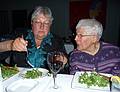 May 5, 2009 - Evenfall Restaurant, Bradford, Massachusetts.<br />Our 25the wedding anniversary and Paul's birthday celebration.<br />Norma and Marie.