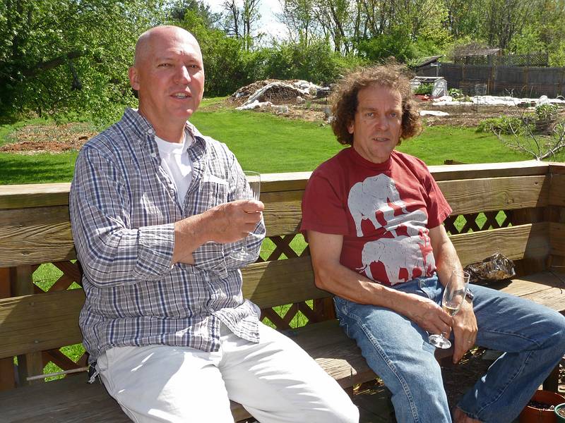 May 10, 2009 - Mothers Day at Paul and Norma's in Tewksbury, Massachusetts.<br />Tom and Paul.