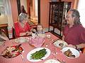 May 10, 2009 - Mothers Day at Paul and Norma's in Tewksbury, Massachusetts.<br />The other end of the table: Joyce, Matthew, and Carl.