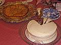 May 10, 2009 - Mothers Day at Paul and Norma's in Tewksbury, Massachusetts.<br />Joyce's pear tart and Alden Merrell's carot cake.