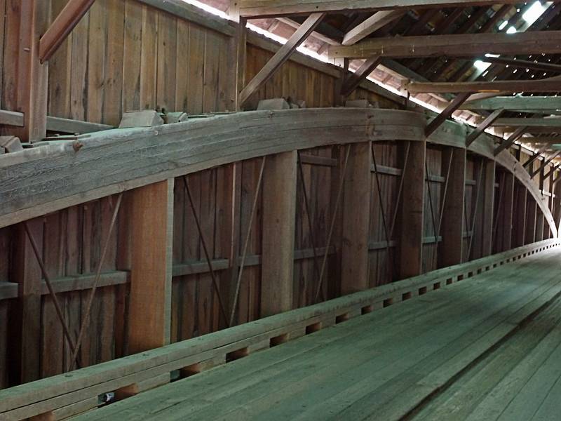 May 15, 2009 - West Woodstock, Vermont.<br />Lincoln Covered Bridge.