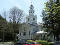 May 15, 2009 - Woodstock, Vermont.<br />The First Congregational Church of Woodstock on Elm Street.
