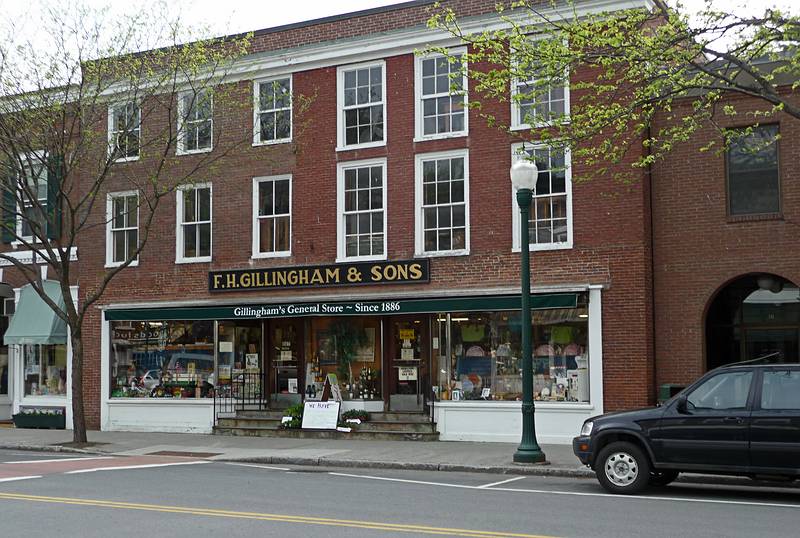 May 15, 2009 - Woodstock, Vermont.<br />Gillingham's General Store.
