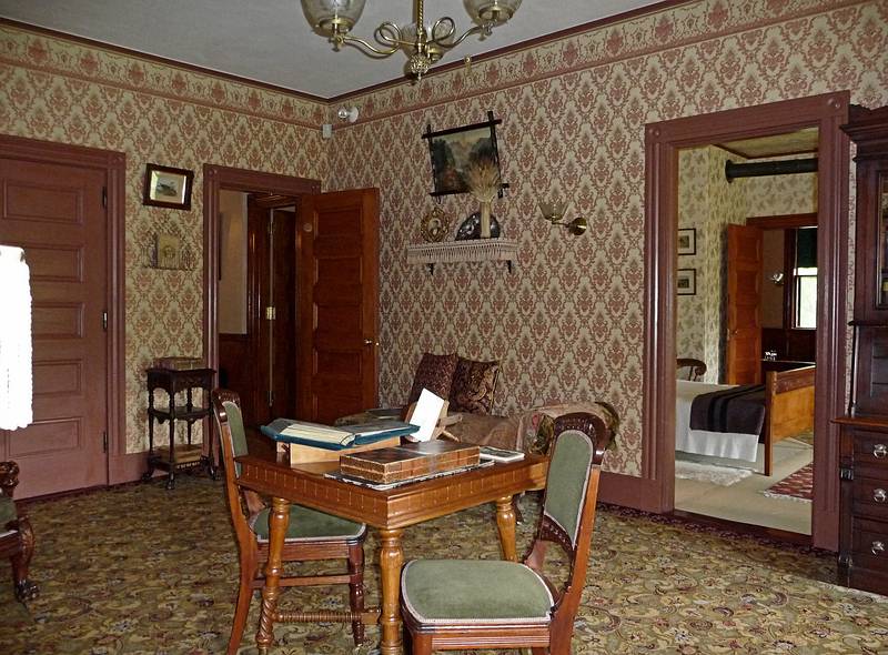 May 16, 2009 - Woodstock, Vermont.<br />Billings Farm and Museum.<br />Living room in the farm manager's house.