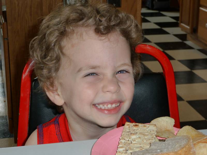 May 23, 2009 - At Paul and Norma's in Tewksbury, Massachusetts.<br />Matthew putting on his camera smile.