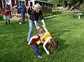 May 23, 2009 - At Paul and Norma's in Tewksbury, Massachusetts.<br />Grandmother Joyce getting a workout playing with Matthew and Miranda.<br />Paul, Carl, Sati, and Melody in the background.