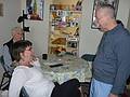 June 6, 2009 - At Frances' in Revere, Massachusetts.<br />Dick, Rebecca (Ronnie's niece), and Ronnie.