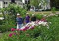 June 7, 2009 - Portsmouth, New Hampshire.<br />Baiba, Joyce, and Marie in the garden of John Paul Jones' house.