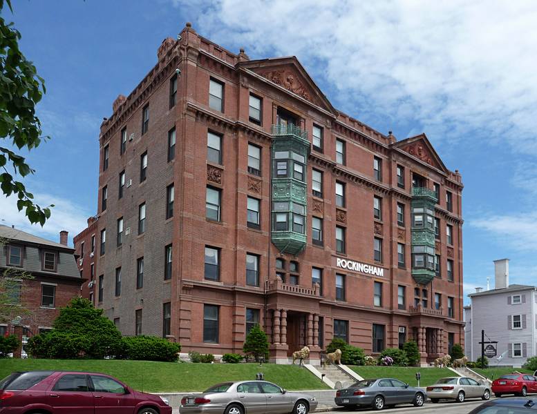 June 7, 2009 - Portsmouth, New Hampshire.<br />'The Library Restaurant' building.<br />Most of the building contains apartments and/or condos.