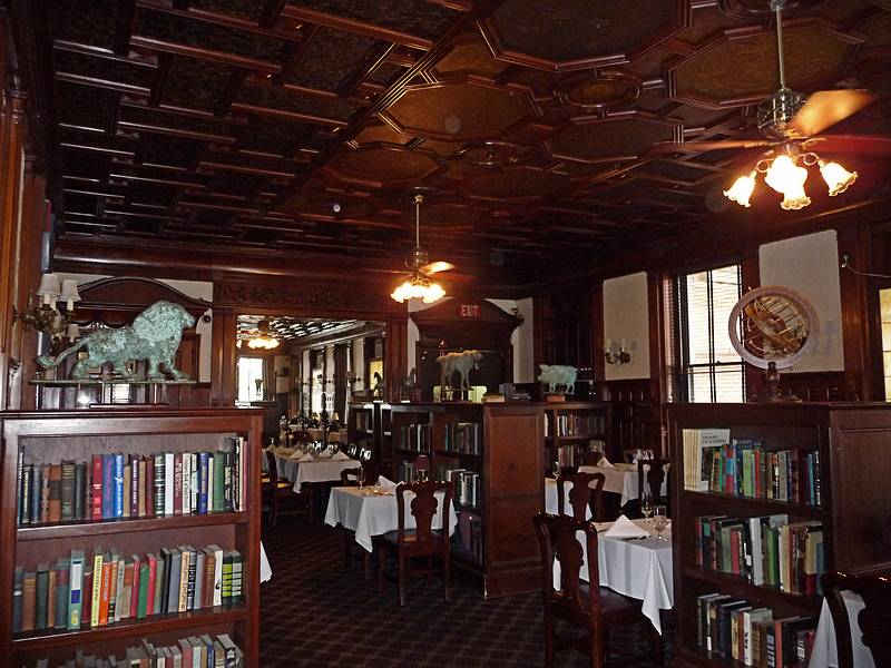 June 7, 2009 - Portsmouth, New Hampshire.<br />The Library Restaurant.