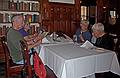 June 7, 2009 - Portsmouth, New Hampshire.<br />The Library Restaurant.<br />Ronnie, Joyce, Baiba, and Marie making choices for Sunday brunch.
