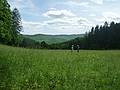 June 8, 2009 - Woodstock, Vermont.<br />Baiba and Joyce in meadow in Marsh-Billings-Rockefeller National Park.