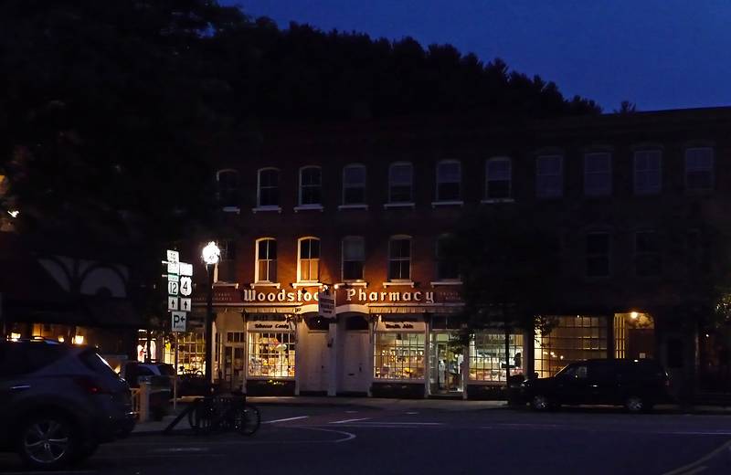 June 8, 2009 - Woodstock, Vermont.<br />Woodstock Farmacy on Central Street.