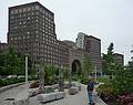 June 10, 2009 - Boston, Massachusetts.<br />Part of the new Greenway and Rowe's Wharf Boston Harbor Hotel.<br />Ronnie.