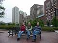 June 10, 2009 - Boston, Massachusetts.<br />Joyce, Baiba, and Ronnie on the Greenway.