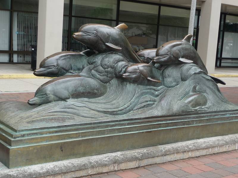 June 10, 2009 - Boston, Massachusetts.<br />Sculpture near the Aquarium.