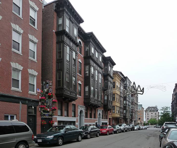 June 10, 2009 - Boston, Massachusetts.<br />Battery Street from Hanover Street in the North End.