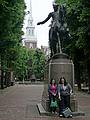 June 10, 2009 - Boston, Massachusetts.<br />Paul Revere with Old North Church in back.