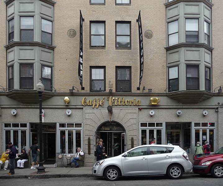 June 10, 2009 - Boston, Massachusetts.<br />Caffe Vittoria on Hanover Street.