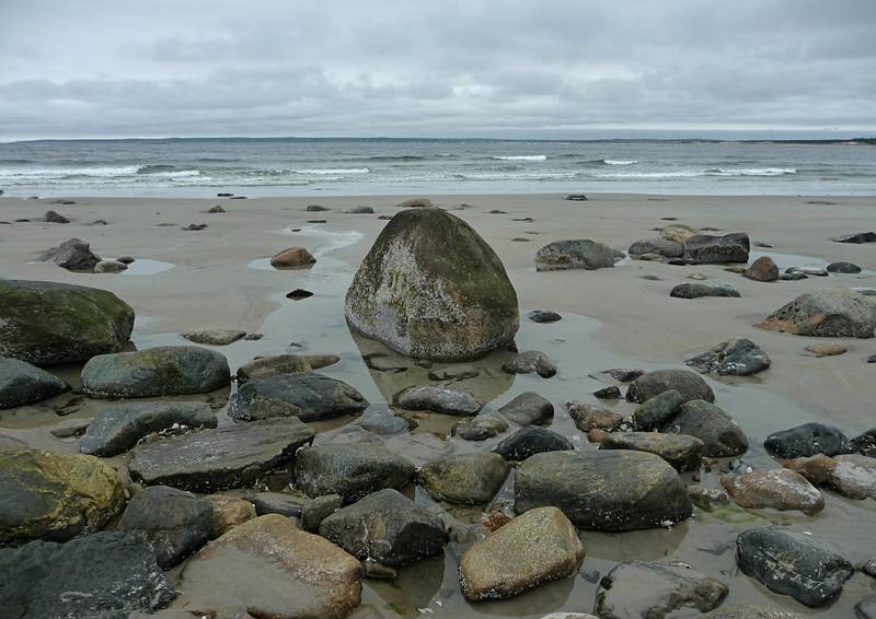 June 11, 2009 - Sandy Point State Reservation, Plum Island, Massachusetts.<br />My favorite rock.