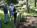 June 12, 2009 - Manchester by the Sea, Massachusetts.<br />Ronnie, Uldis, and Baiba inspecting Uldis' vegetable garden.