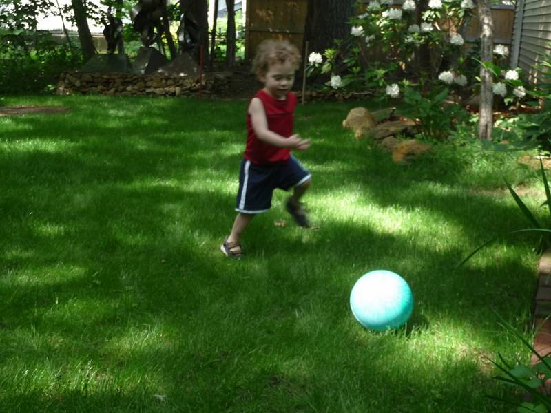 June 13, 2009 - Merrimac, Massachusetts.<br />Matthew playing soccer.