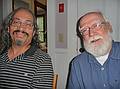 June 13, 2009 - Merrimac, Massachusetts.<br />The birthday boys (old men?). On the 8th, Carl turned 40<br />and from the cake you can figure out how old I am.