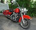 June 17, 2009 - Newburyport, Massachusetts.<br />The carpenter's (who is assembling John's gazebo) motorcycle: a special edition<br />Harley Davidson made for firefighters only (after 9/11/01, only 750 were made).