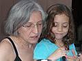 July 12, 2009 - At Marie's in Lawrence, Massachusetts.<br />Memere Joyce and Miranda.