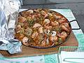 August 18, 2009 - At Marie's resort, Lawrence, Massachusetts.<br />The paella, ready for eating.