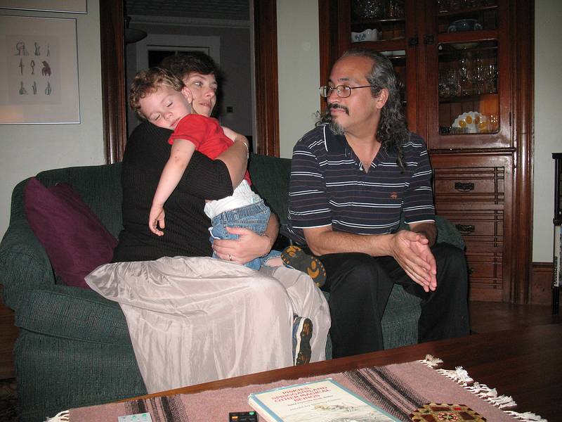 August 30, 2009 - Merrimac, Massachusetts.<br />Matthew, Holly and Carl.<br />I guess we managed to tire Matthew out.