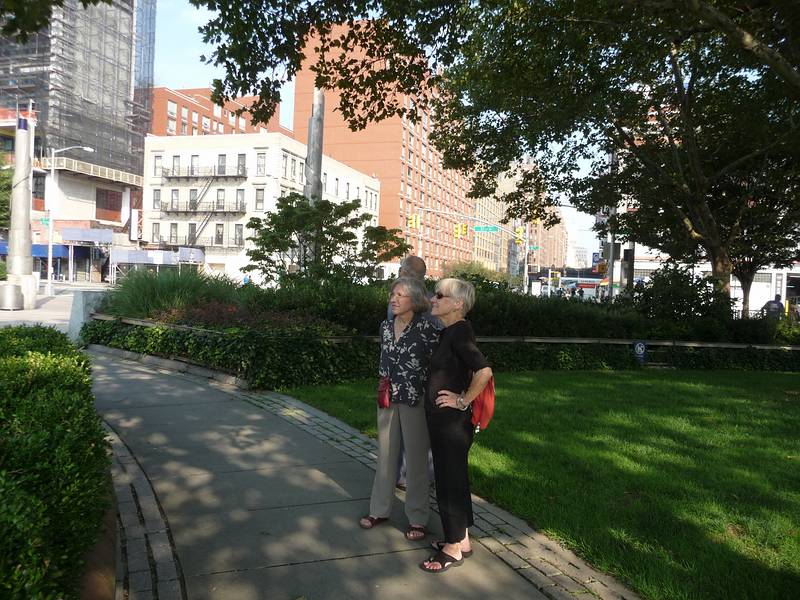 August 20, 2009 - Manhattan, New York, New York.<br />Joyce, Baiba, and Ronnie at a small park at 23rd St. and 11th Ave.