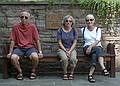 August 21, 2009 - Brooklyn Botanic Garden, Brooklyn, New York, New York.<br />Ronnie, Joyce and Baiba taking a break.
