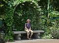 August 21, 2009 - Brooklyn Botanic Garden, Brooklyn, New York, New York.<br />At the Lily Pool Terrace.<br />Joyce.