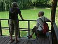 August 21, 2009 - Brooklyn Botanic Garden, Brooklyn, New York, New York.<br />At the Japanese Hill-and-Pond Garden.<br />Joyce and Baiba.
