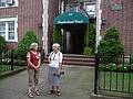 August 22, 2009 - Brooklyn, New York, New York.<br />Joyce and Baiba in front of the building<br />where Baiba and Ronnie rented the apartment for the summer.
