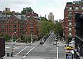 August 22, 2009 - High Line Park, Manhattan, New York, New York.<br />Looking east along 20th Street.