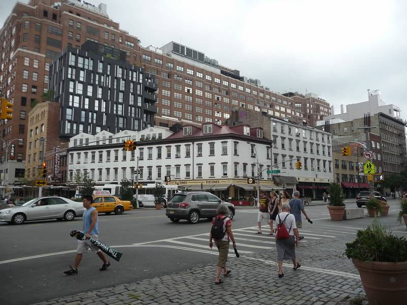 August 22, 2009 - Manhattan, New York, New York.<br />Joyce, Baiba, and Ronnie at 9th Ave. and 14th Street.