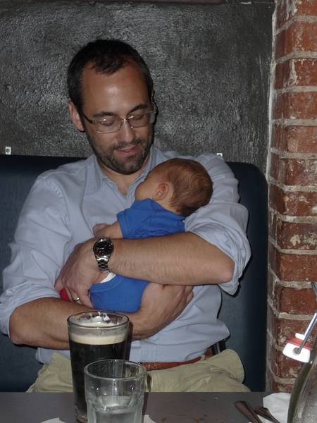 August 22, 2009 - Brooklyn, New York, New York.<br />Dinner at the Superfine Restaurant.<br />Julian with Alina.