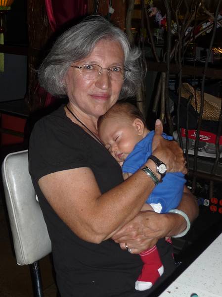 August 22, 2009 - Brooklyn, New York, New York.<br />Dinner at the Superfine Restaurant.<br />Joyce with Alina.