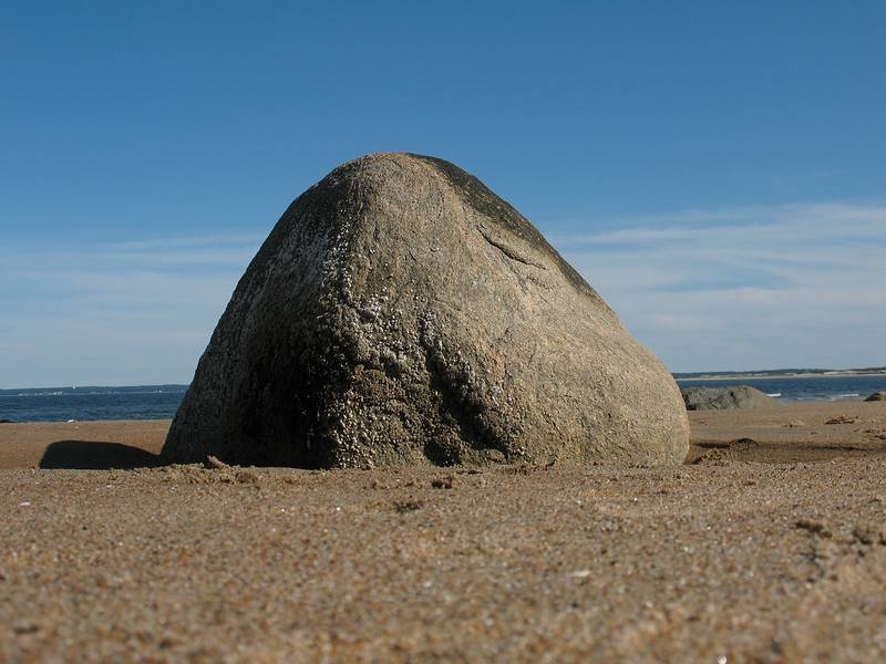 Sept. 1, 2009 - Sandy Point State Reservation, Plum Island, Massachusetts.<br />My rock, more sand at the end of the summer.