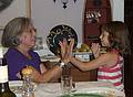Sept. 9, 2009 - Merrimac, Massachusetts.<br />Joyce and Miranda playing.
