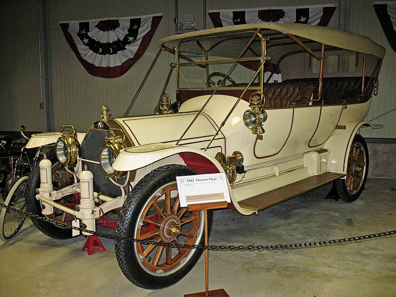 Sept. 24, 2009 - Seal Cove, Tremont, Mount Desert Island, Maine.<br />Seal Cove Auto Museum.<br />A 1912 Thomas Flyer.
