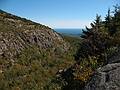 Sept. 26, 2009 - Acadia National Park, Maine.<br />View south of the gorge between Cadillac and Dorr Mountains.