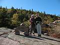 Sept. 26, 2009 - Acadia National Park, Maine.<br />Joyce and Deb on Cadillac Mountain Trail near the top.