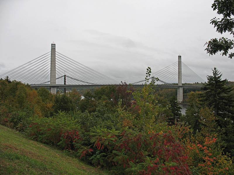 Sept. 27, 2009  - Stockton Springs, Maine.<br />The new US-1 bridge over part of the Penobscot River.