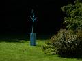 Sept. 14, 2009 - Outdoor Sculpture at Maudslay State Park, Newburyport, Massachusetts.<br />Joyce Audy Zarins, 'The Whistler', painted steel.